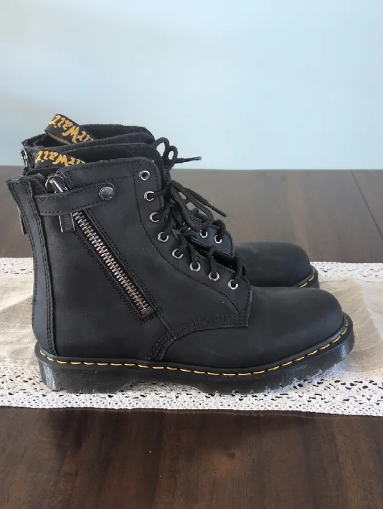 Dr. Martens AirWair 1460 Alternative Full Grain Leather Lace Up Boots 12M - Picture 4 of 4